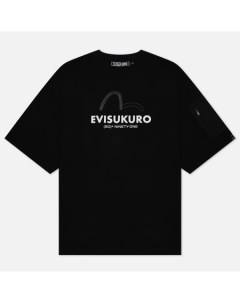 Мужская футболка kuro Back Multi Branding Logo Evisu