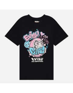 Женская футболка Graffiti Daruma Printed Boyfriend Evisu