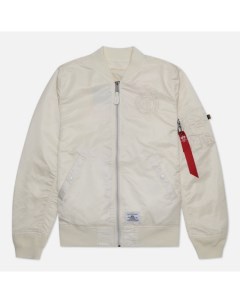 Мужская куртка бомбер L 2B Bloodchit Gen II Flight цвет белый размер XL Alpha industries