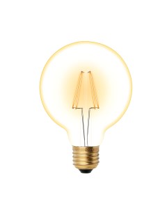 Лампа светодиодная G95 6Вт Е27 GOLDEN Vintage LED Uniel