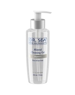 Очищающий минеральный гель для лица и глаз с минералами Мертвого моря и витамином Е 210 Dr. sea
