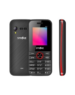 Мобильный телефон A14 черный красный Strike