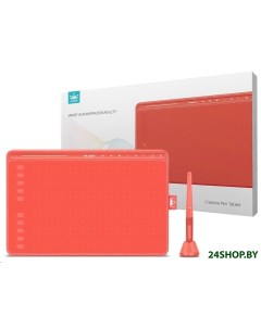 Графический планшет HS611 коралловый красный Huion