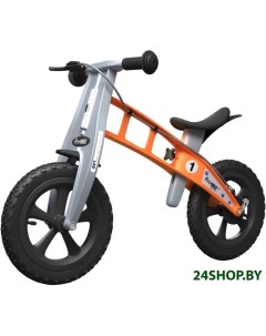 Беговел Cross с тормозом оранжевый Firstbike