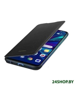 Чехол для телефона Flip Cover для Y7 2019 чёрный Huawei