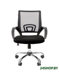 Кресло 696 Chrome черный серый Chairman