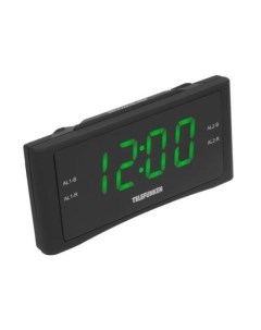 Настольные часы TF 1712 черный зеленый Telefunken