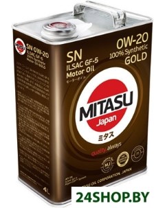 Моторное масло MJ 102 0W 20 4л Mitasu