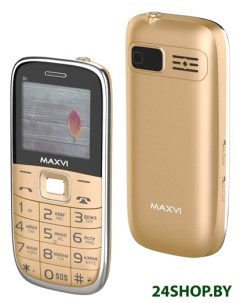 Мобильный телефон B6 золотистый Maxvi