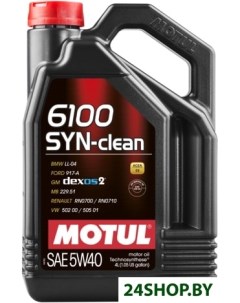 Моторное масло 6100 Syn clean 5W 40 4л Motul