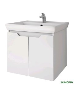 Мебель для ванных комнат Тумба под умывальник Q D 55 99 1007 белый глянец Dreja
