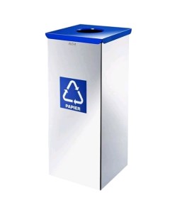 Контейнер для мусора Eco Prestige серый голубой 9028204 Alda