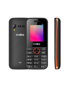Мобильный телефон A14 черный оранжевый Strike