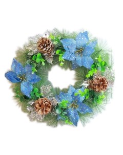 Венок Синие цветы 2372104 Зимнее волшебство