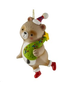 Елочная игрушка Decor Медведь глазурный 47730 Erich krause