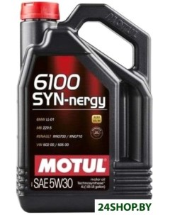 Моторное масло 6100 Syn nergy 5W 30 4л Motul