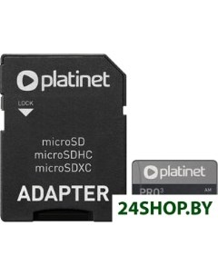 Карта памяти PMMSDX128UIII 128GB адаптер Platinet