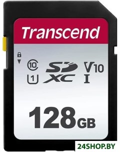 Карта памяти SDXC 300S 128GB Transcend
