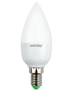 Светодиодная лампа С37 E27 5 Вт 3000 К SBL C37 05 30K E27 Smartbuy
