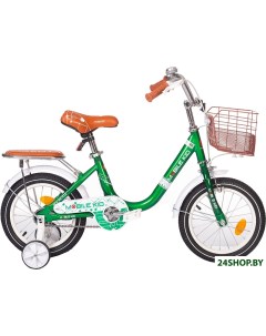 Детский велосипед Genta 14 темно зеленый Mobile kid