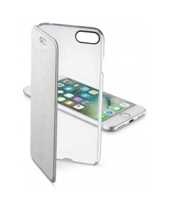 Чехол Clear Book для Apple iPhone 7 8 серебристый CLEARBOOKIPH747S Cellular line