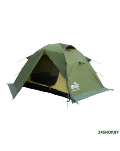 Экспедиционная палатка Peak 2 v2 зеленый Tramp