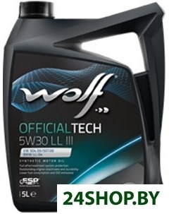 Моторное масло Official Tech 5W 30 LL III 1л Wolf