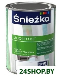 Эмаль Supermal Масляно фталевая эмаль 0 8 л F520 Sniezka