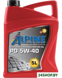 Моторное масло PD Pumpe Duse 5W 40 5л Alpine