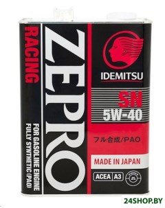 Моторное масло Zepro Racing 5W 40 4л Idemitsu