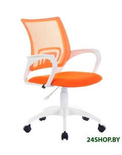 Кресло Fly MG 396W белый оранжевый Brabix