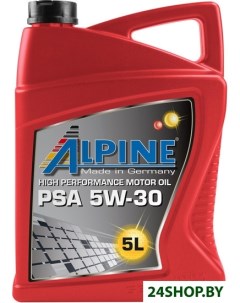 Моторное масло PSA 5W 30 5л Alpine