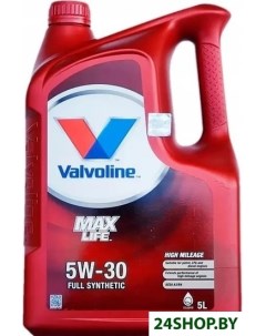 Моторное масло Maxlife 5W 30 5л Valvoline