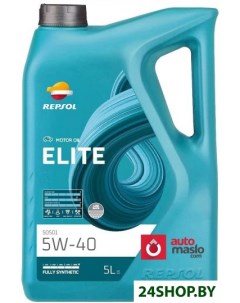 Моторное масло Elite 50501 5W 40 5л Repsol