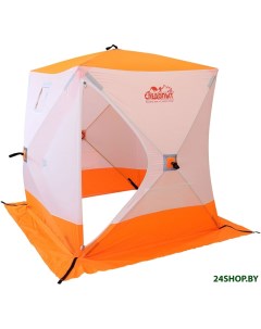 Палатка КУБ 3 белый оранжевый Следопыт