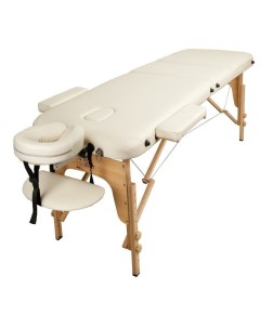 Массажный стол 70 см складной 3 с деревянный бежевый Atlas sport