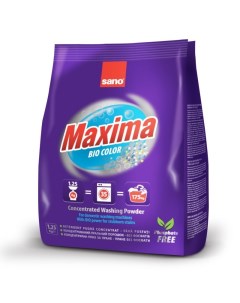 Стиральный порошок Maxima Bio Color 1 25 кг Sano