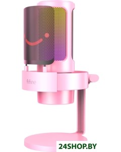 Проводной микрофон A8 розовый Fifine