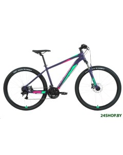 Велосипед Apache 27 5 3 2 HD р 19 2022 фиолетовый зеленый Forward
