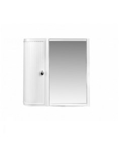 Шкаф с зеркалом для ванной Hilton Premium Left НВ 33601000 снежно белый Berossi