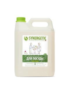Средство биоразлагаемое для мытья посуды детских игрушек с ароматом алоэ 5л Synergetic