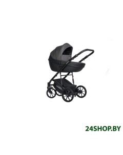 Детская универсальная коляска Basic Pacco 3 в 1 04 темно серый черный Riko