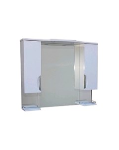 Шкаф с зеркалом для ванной Камелия 14 45 Д3 белый Санитамебель