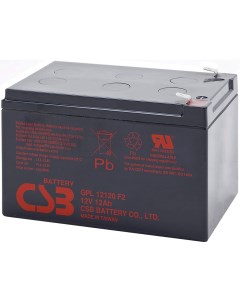 Аккумулятор для ИБП UPS123607 F2 12В 7 5 А ч Csb