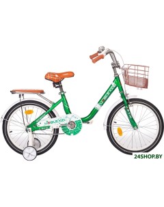 Детский велосипед Genta 18 темно зеленый Mobile kid