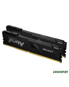 Оперативная память FURY Beast 2x16GB DDR4 PC4 29800 KF437C19BB1K2 32 Kingston