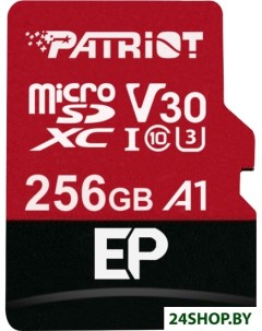Карта памяти Patriot microSDXC EP Series PEF256GEP31MCX 256GB с адаптером Patriot (компьютерная техника)