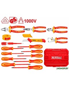 Электромонтажный набор Total THKITH1601 16 предметов Total (электроинструмент)