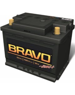 Автомобильный аккумулятор BRAVO 6СТ 60 Евро 560010009 60 А ч Bravo (аккумуляторы)