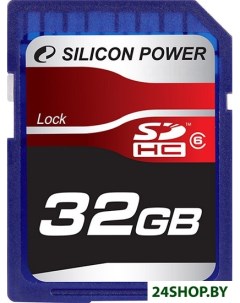 Карта памяти SDHC Card 32GB Class 6 Silicon power